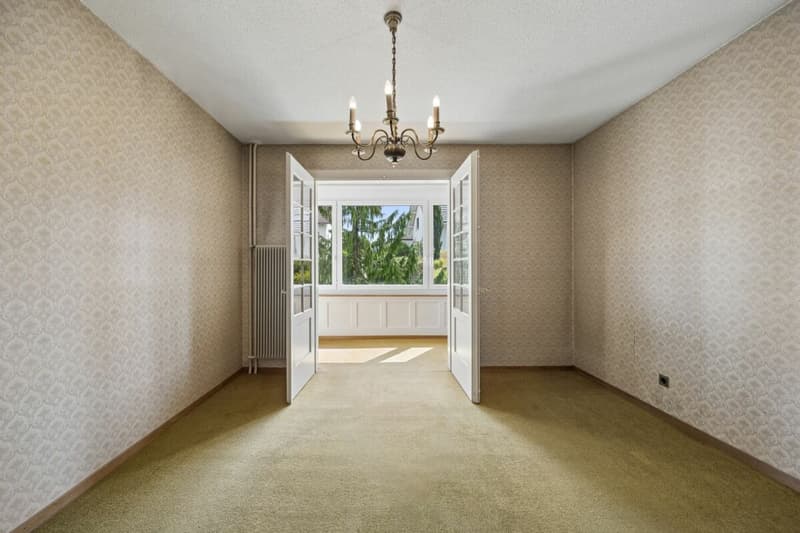 Wohnzimmer mit Erker