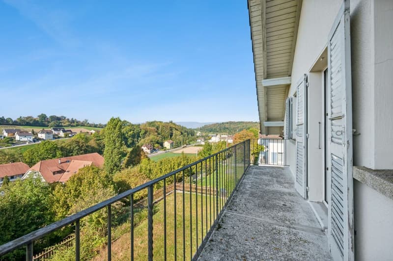 Balkon mit Blick ins Grüne