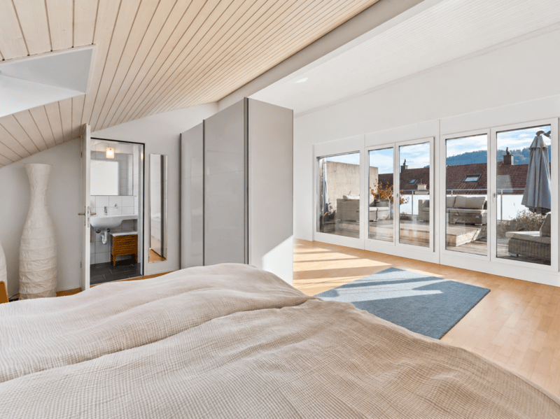 Zimmer mit Nasszelle und Terrasse