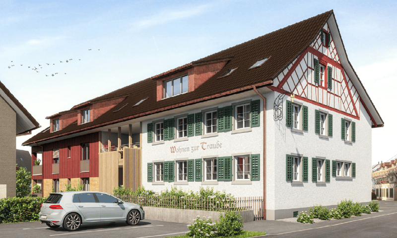 First rental of a 3.5-room apartment in a renovated old building with 2 balconies (4)