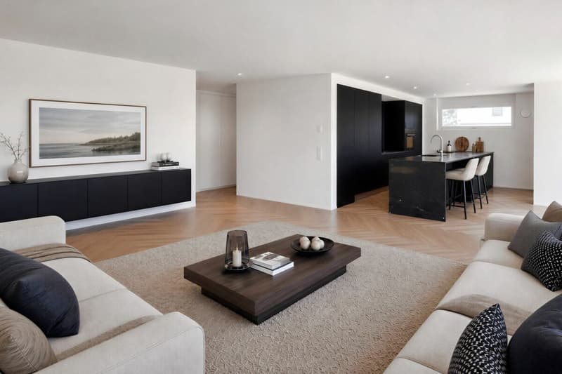 Sunny terrace apartment with a view of the Säntis in a beautiful south-facing location. (3)