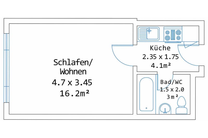 Exklusive 1.5-Zimmer-Wohnung in Zug – Neu renoviert & modern möbliert mit Seesicht. (18)