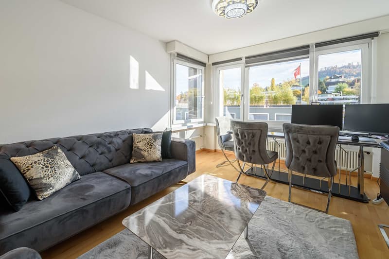 Exklusive 2.5-Zimmer-Wohnung in Zug – Neu renoviert & modern möbliert mit Seesicht. (2)