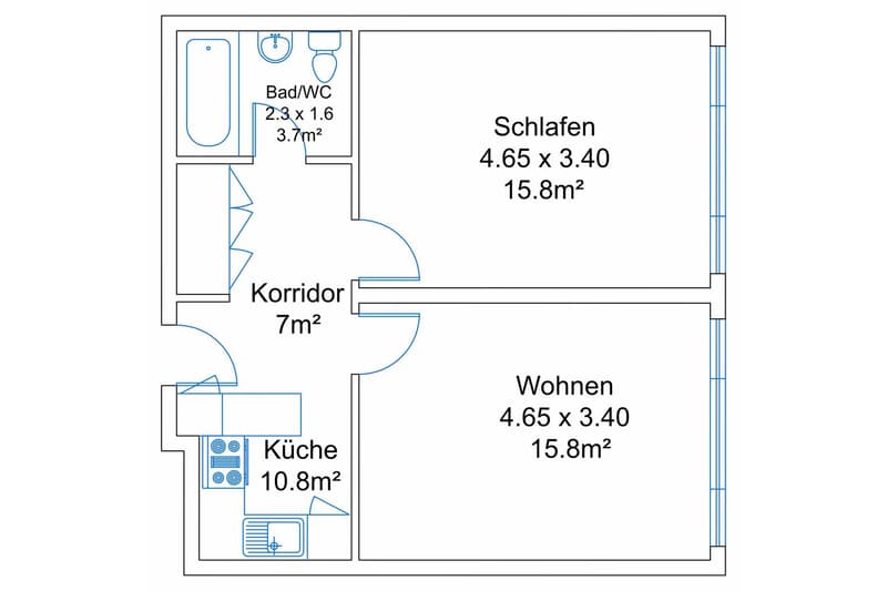 Exklusive 2.5-Zimmer-Wohnung in Zug – Neu renoviert & modern möbliert mit Seesicht. (31)