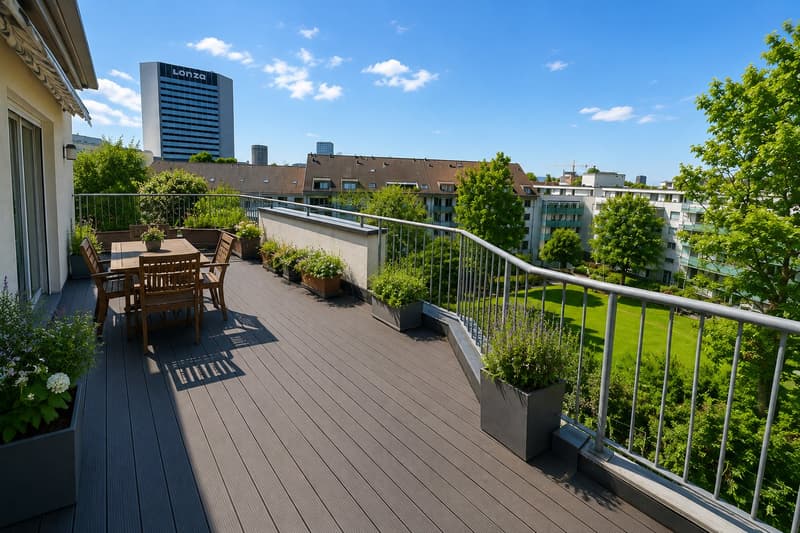 Renovierte 2.5-Zimmer-Wohnung in Basel mit Privatgarten (2)