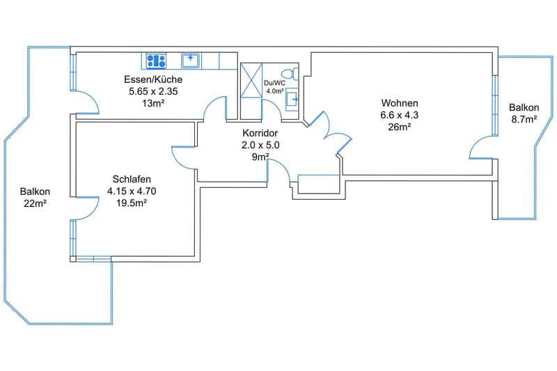 Wohnen über Basel: Renovierte 2.5-Zimmer-Wohnung mit Terrasse (25)