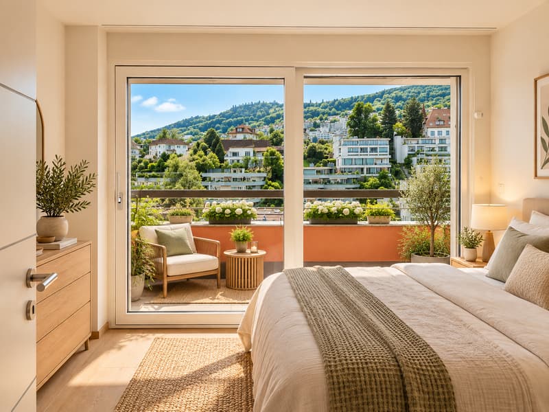 3.5-Zimmer-Attikawohnung in Zug mit zwei Terrassen und Seesicht (8)