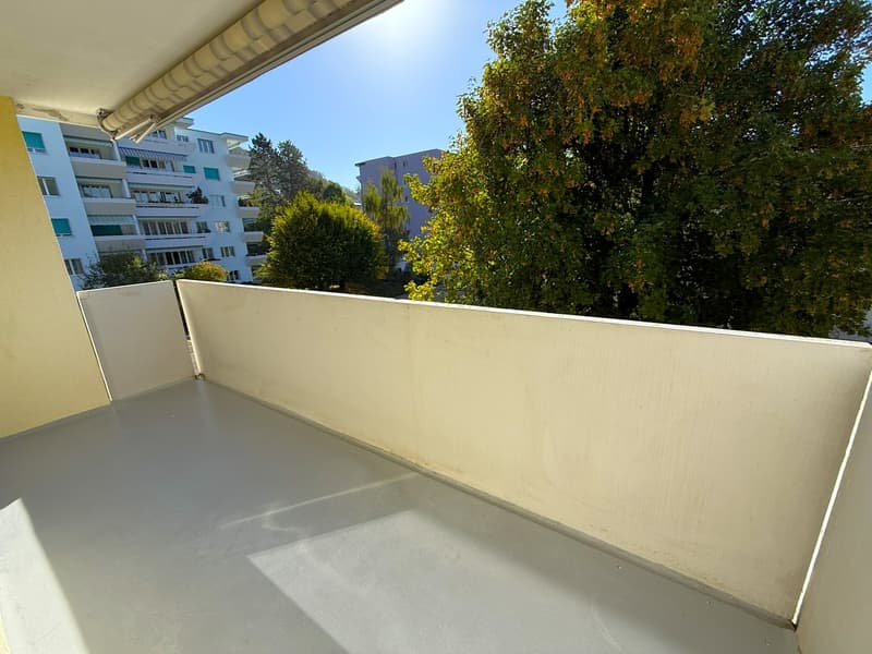 Balkon beim Wohnzimmer