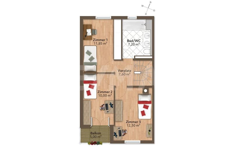Paradis familial ensoleillé de 5 ½ pièces avec jardin, terrasse et beaucoup d'espace pour se sentir bien (12)
