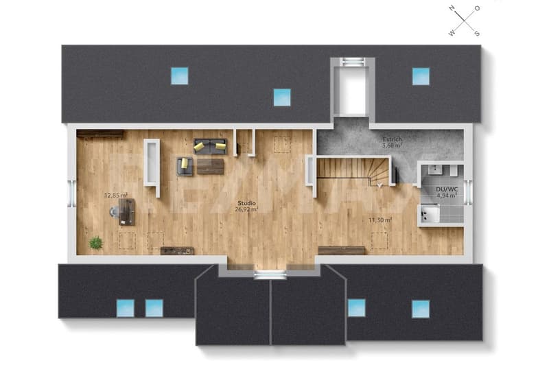 Appartement maisonnette 6 ½ pièces avec vue sur les montagnes - vie familiale près du lac de Türlersee (13)