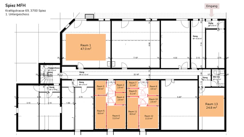 Locale di stoccaggio 2.9m2 & 11m2 - accesso a livello del suolo (8)
