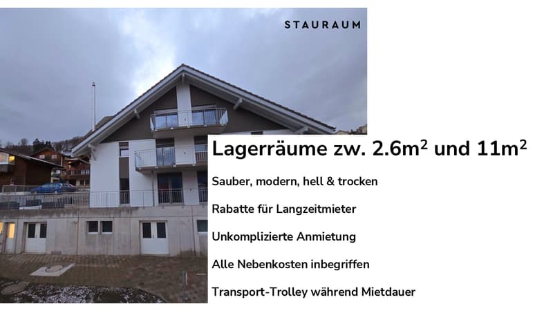 Locale di stoccaggio 2.9m2 & 11m2 - accesso a livello del suolo (1)