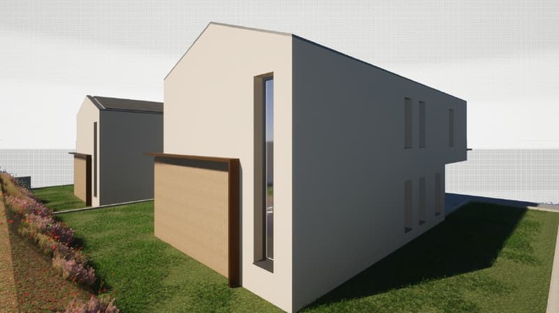 Zwei moderne Häuser neu gebaut. (4)