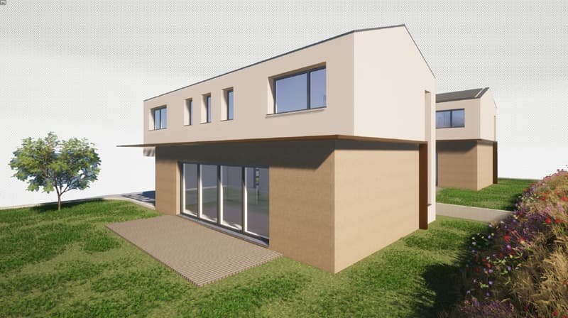Zwei moderne Häuser neu gebaut. (3)