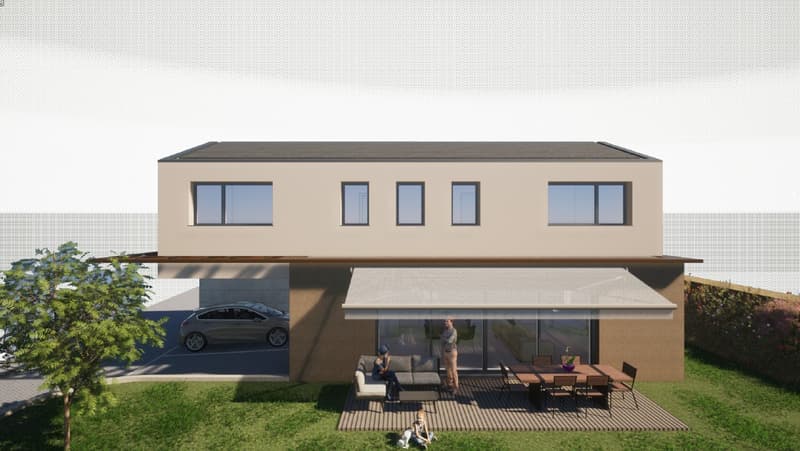 Zwei moderne Häuser neu gebaut. (2)