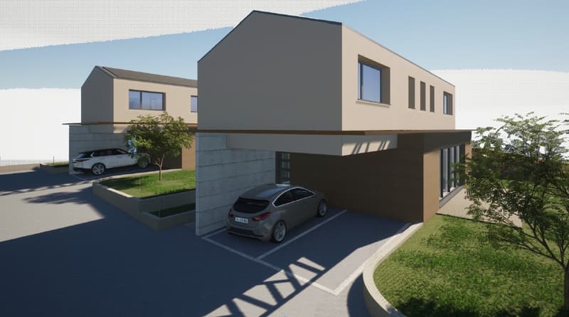 Zwei moderne Häuser neu gebaut. (5)