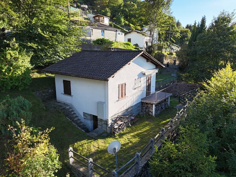 Rustico immerso nel verde con vista panoramica, a pochi minuti da Bellinzona (1)