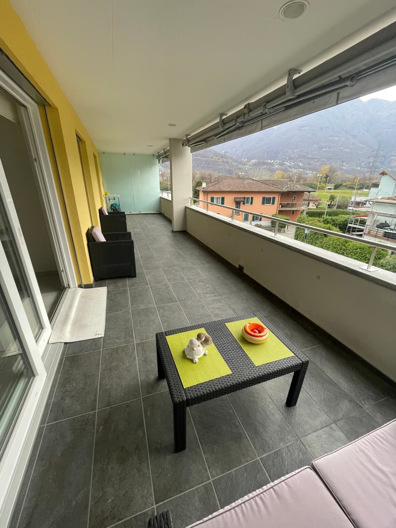 Moderno appartamento 3.5 locali con terrazzo a Monte Carasso. (3)