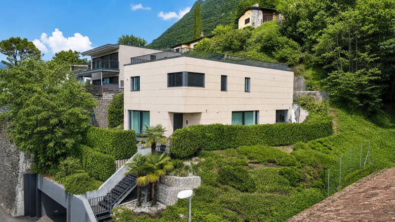 Moderna Villa di Pregio con Piscina a Pochi Minuti dal Lugano Centro (1)