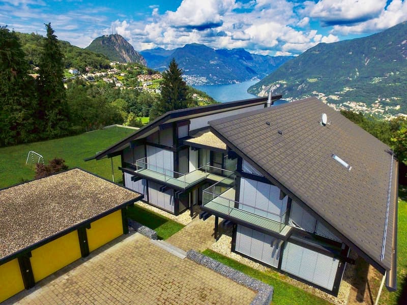 Moderna Villa HUF HAUS con con Vista Panoramica sul Lago di Lugano (1)