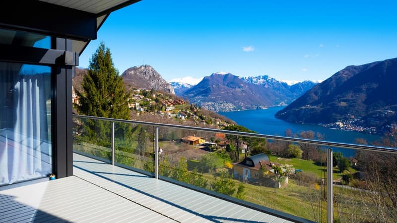 Moderna Villa HUF HAUS con con Vista Panoramica sul Lago di Lugano (9)