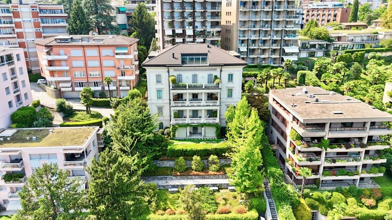 Villa Clelia - Attico con Vista Lago di Lugano in Palazzo d'Epoca (3)