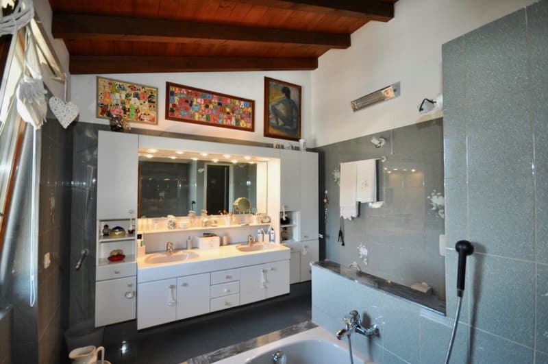 Villa con piscina e giardino in vendita a Magliaso (12)