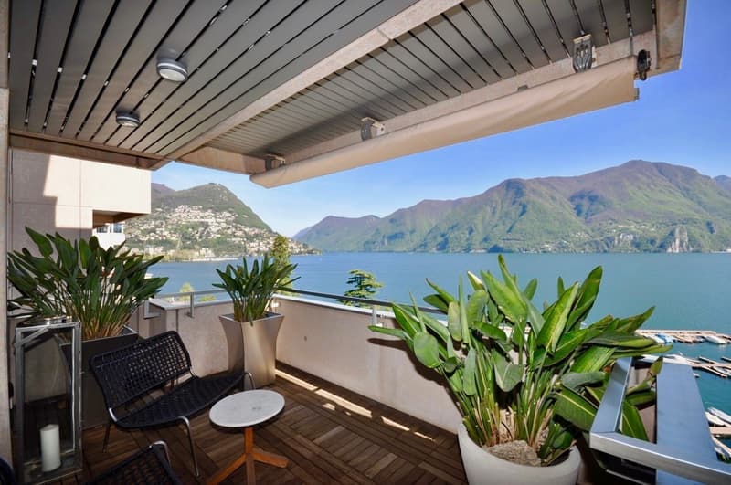 Elegante Appartamento in Prima Linea Lago di Lugano in vendita (2)