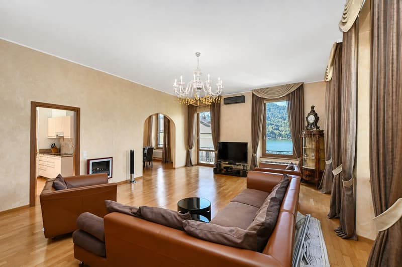 Elegante Attico Direttamente sulle Rive del Lago di Lugano (6)