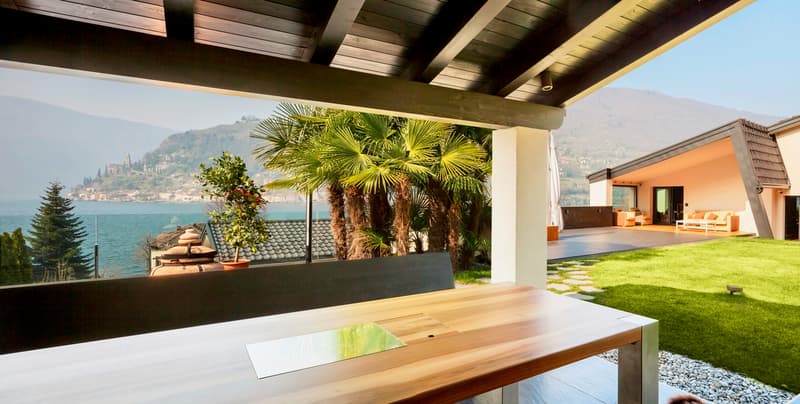 Moderna Villa di Lusso con Vista Lago di Lugano, Piscina e Posto Barca (5)