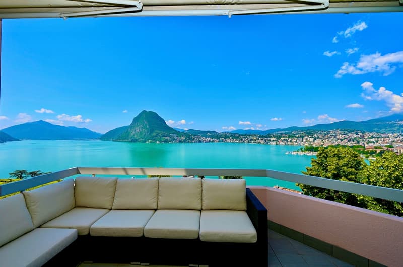 Appartamento con Terrazza e Vista Mozzafiato sul Lago di Lugano (1)