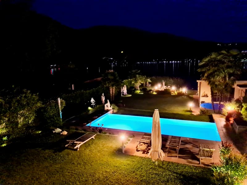 Casa Secondaria - Villa a Schiera Fronte Lago di Lugano con Darsena (13)