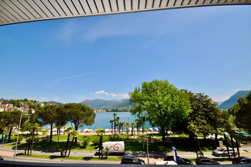 Appartamento di Lusso Vista Lago di Lugano Prima Linea a Paradiso (2)