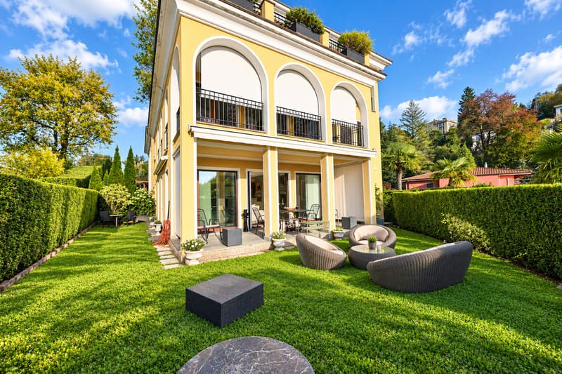Elegante Appartamento con Giardino Privato in vendita a Montagnola (3)