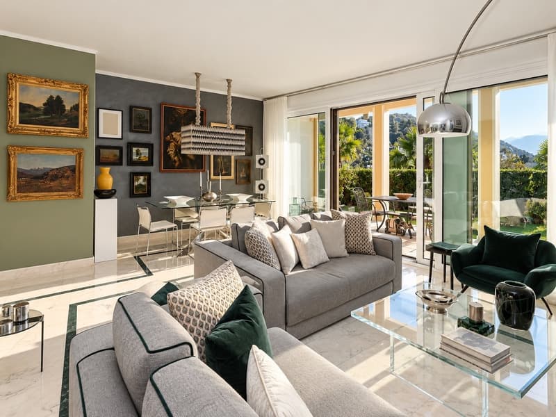 Elegante Appartamento con Giardino Privato in vendita a Montagnola (7)