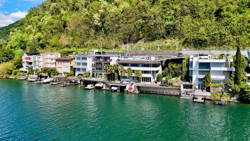 Oasi sul Lago di Lugano - Villa pieds dans l'eau con darsena privata (4)