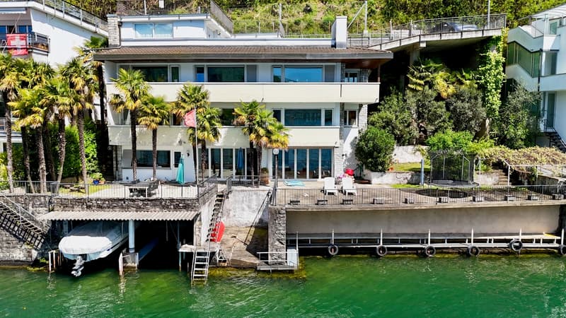 Oasi sul Lago di Lugano - Villa pieds dans l'eau con darsena privata (2)