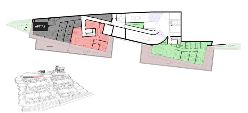 Attico in vendita a Lugano con Terrazza, Giardino e Vista Lago (13)