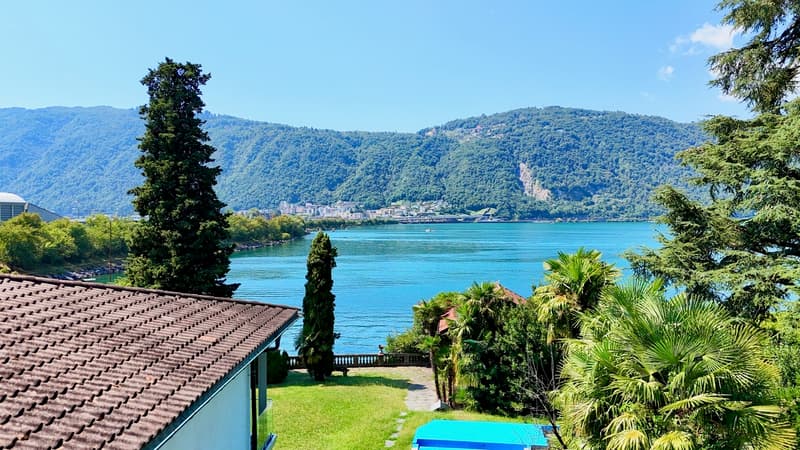 Villa fronte lago di Lugano in affitto a Bissone: Aprile - Settembre (3)