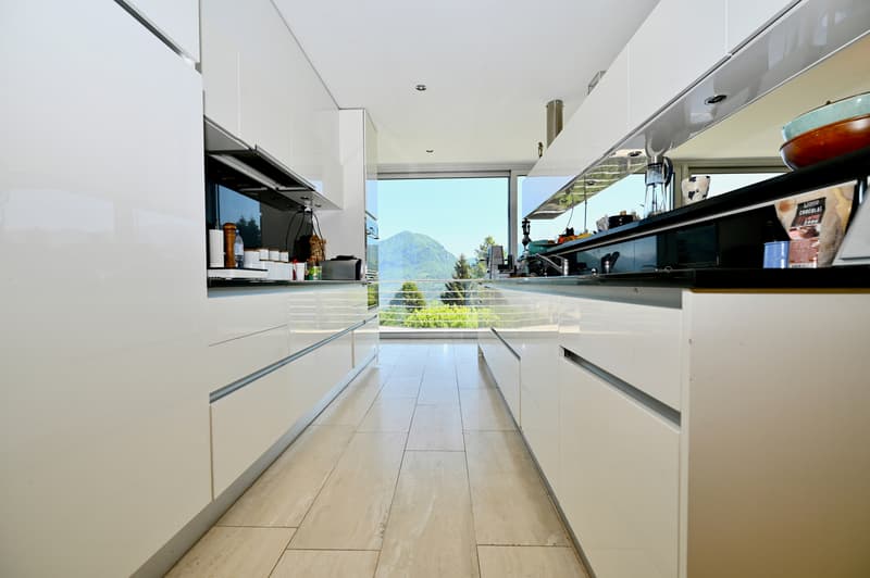 Elegant Modern Villa Surrounded by Greenery with Panoramic View of Lake Lugano (9)