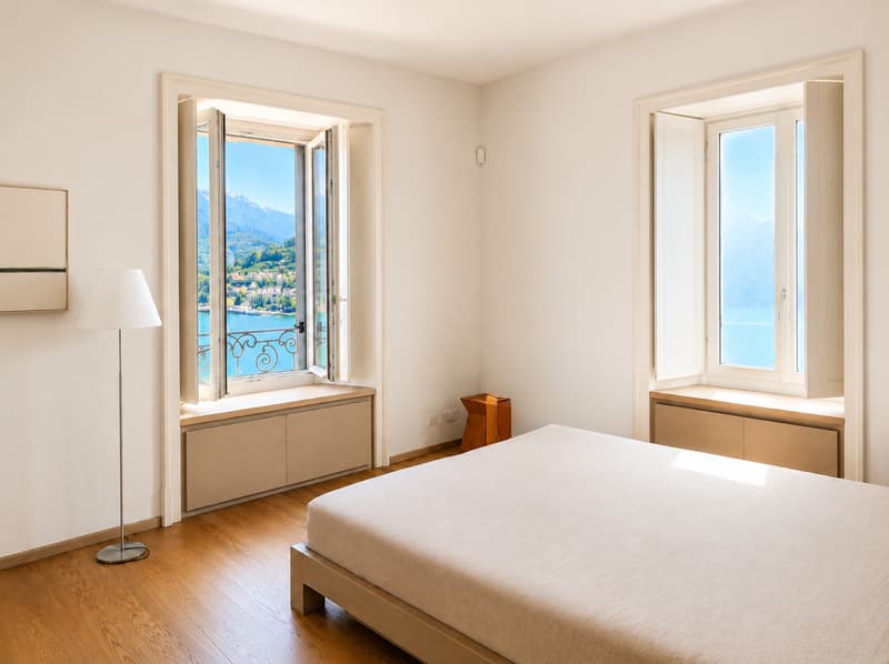 Affittasi Appartamento di Lusso con Vista Lago di Lugano in Palazzo d'Epoca (10)