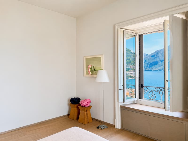 Affittasi Appartamento di Lusso con Vista Lago di Lugano in Palazzo d'Epoca (11)