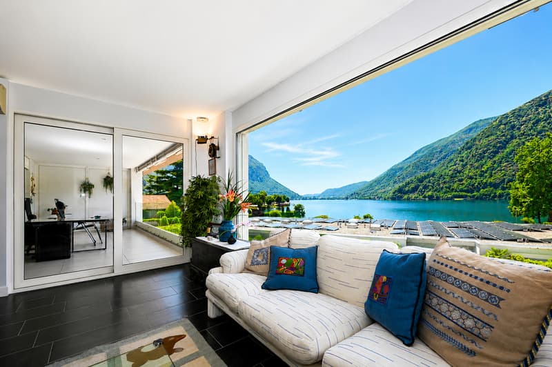 Raffinato Appartamento con Magnifica Vista sul Lago di Lugano (8)