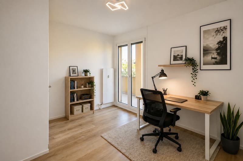 Luminoso Appartamento con Giardino Privato a Cureglia (7)