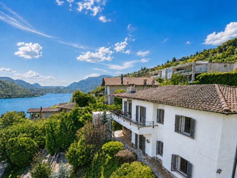 Villa Panoramica con Splendida Vista Lago di Lugano a Morcote (2)