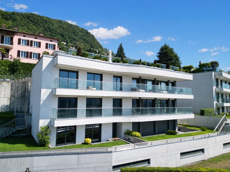 Elegante Appartamento con Terrazza e Vista Panoramica sul Lago e Monti (3)