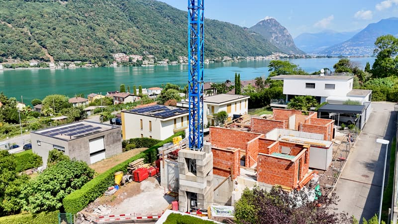 Villa Contemporanea in Fase di Costruzione con Vista Lago (5)
