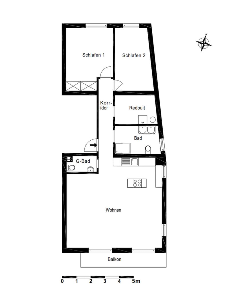 Appartamento completamente ristrutturato con vista lago a Ponte Tresa (13)