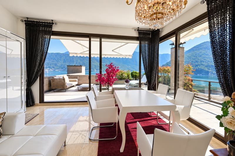 Appartamento di prestigio con terrazza e accesso privato al lago (13)