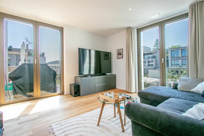 Modern 3.5-room maisonette in Minergie-P standard - rural, central & with 40m² sun terrace (10)